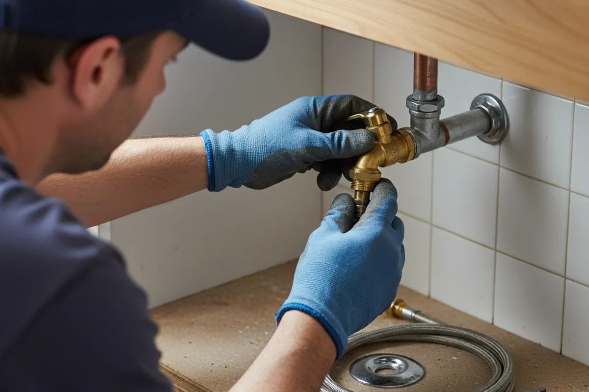 Shutoff valve and fitting work during Emergency Plumbing in Malibu